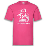 Junggesellenshirts.de Herrenshirt S / Fuchsia JGA Shirt Bräutigam "Hannibal B-Team"