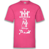 Junggesellenshirts.de Herrenshirt S / Fuchsia JGA Shirt Bräutigam "Heute, Morgen, Übermorgen"