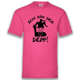 Junggesellenshirts.de Herrenshirt S / Fuchsia JGA Shirt Bräutigam "Ich Bin Der Depp"