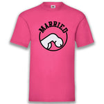 Junggesellenshirts.de Herrenshirt S / Fuchsia JGA Shirt Bräutigam "Internationales Zeichen Für Verheiratet"