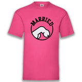 Junggesellenshirts.de Herrenshirt S / Fuchsia JGA Shirt Bräutigam "Internationales Zeichen Für Verheiratet"