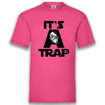 Junggesellenshirts.de Herrenshirt S / Fuchsia JGA Shirt Bräutigam "It's A Trap"