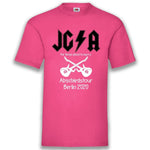Junggesellenshirts.de Herrenshirt S / Fuchsia JGA Shirt Bräutigam "JGA Rock Abschiedstour"
