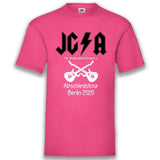 Junggesellenshirts.de Herrenshirt S / Fuchsia JGA Shirt Bräutigam "JGA Rock Abschiedstour"