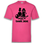 Junggesellenshirts.de Herrenshirt S / Fuchsia JGA Shirt Bräutigam "Soon To Join The Dark Side"