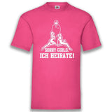 Junggesellenshirts.de Herrenshirt S / Fuchsia JGA Shirt Bräutigam "Sorry Girls, Ich Heirate!"