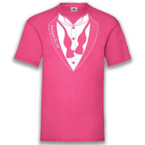Junggesellenshirts.de Herrenshirt S / Fuchsia JGA Shirt Bräutigam "Suit Up"
