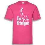 Junggesellenshirts.de Herrenshirt S / Fuchsia JGA Shirt Bräutigam "The Bräutigam"