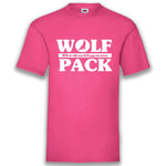 Junggesellenshirts.de Herrenshirt S / Fuchsia JGA Shirt Bräutigam "Wolfpack"