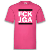 Junggesellenshirts.de Herrenshirt S / Fuchsia JGA Shirt "FCK JGA"