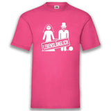 Junggesellenshirts.de Herrenshirt S / Fuchsia JGA Shirt "Lebenslänglich"