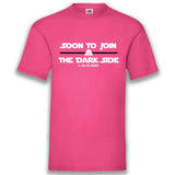 Junggesellenshirts.de Herrenshirt S / Fuchsia JGA Shirt "Soon To Join The Dark Side"