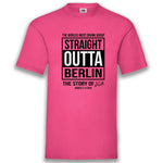 Junggesellenshirts.de Herrenshirt S / Fuchsia JGA Shirt "Straight Outta"
