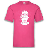 Junggesellenshirts.de Herrenshirt S / Fuchsia JGA Shirt Team "Come To The Dark Side Of The Beer"
