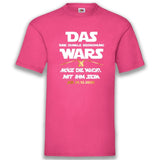 Junggesellenshirts.de Herrenshirt S / Fuchsia JGA Shirt Team "Das Wars II"