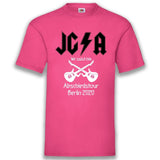 Junggesellenshirts.de Herrenshirt S / Fuchsia JGA Shirt Team "JGA Rock Abschiedstour"