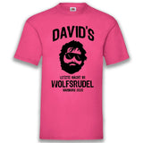 Junggesellenshirts.de Herrenshirt S / Fuchsia JGA Shirt Team "Letzte Nacht im Wolfsrudel"