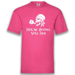 Junggesellenshirts.de Herrenshirt S / Fuchsia JGA Shirt Team "Nur Ne Buddel Voll Rum"