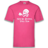 Junggesellenshirts.de Herrenshirt S / Fuchsia JGA Shirt Team "Nur Ne Buddel Voll Rum"