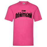 Junggesellenshirts.de Herrenshirt S / Fuchsia JGA Shirt Team "Skateboard"