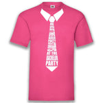 Junggesellenshirts.de Herrenshirt S / Fuchsia JGA Shirt Team "Suit Up"