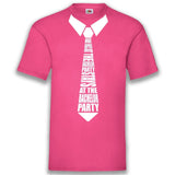 Junggesellenshirts.de Herrenshirt S / Fuchsia JGA Shirt Team "Suit Up"