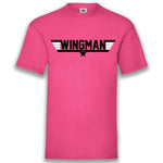 Junggesellenshirts.de Herrenshirt S / Fuchsia JGA Shirt Team "Wingman"