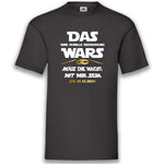 Junggesellenshirts.de Herrenshirt S / Schwarz JGA Shirt Bräutigam "Das Wars II"