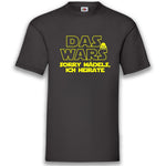 Junggesellenshirts.de Herrenshirt S / Schwarz JGA Shirt Bräutigam "Das Wars"