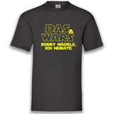 Junggesellenshirts.de Herrenshirt S / Schwarz JGA Shirt Bräutigam "Das Wars"