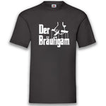 Junggesellenshirts.de Herrenshirt S / Schwarz JGA Shirt Bräutigam "Der Bräutigam"