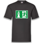 Junggesellenshirts.de Herrenshirt S / Schwarz JGA Shirt Bräutigam "Ehe Notausgang"