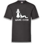 Junggesellenshirts.de Herrenshirt S / Schwarz JGA Shirt Bräutigam "Game Over"