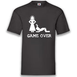 Junggesellenshirts.de Herrenshirt S / Schwarz JGA Shirt Bräutigam "Game Over"