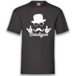 Junggesellenshirts.de Herrenshirt S / Schwarz JGA Shirt Bräutigam "Hipster"