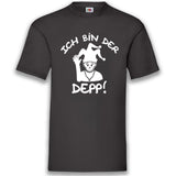 Junggesellenshirts.de Herrenshirt S / Schwarz JGA Shirt Bräutigam "Ich Bin Der Depp"