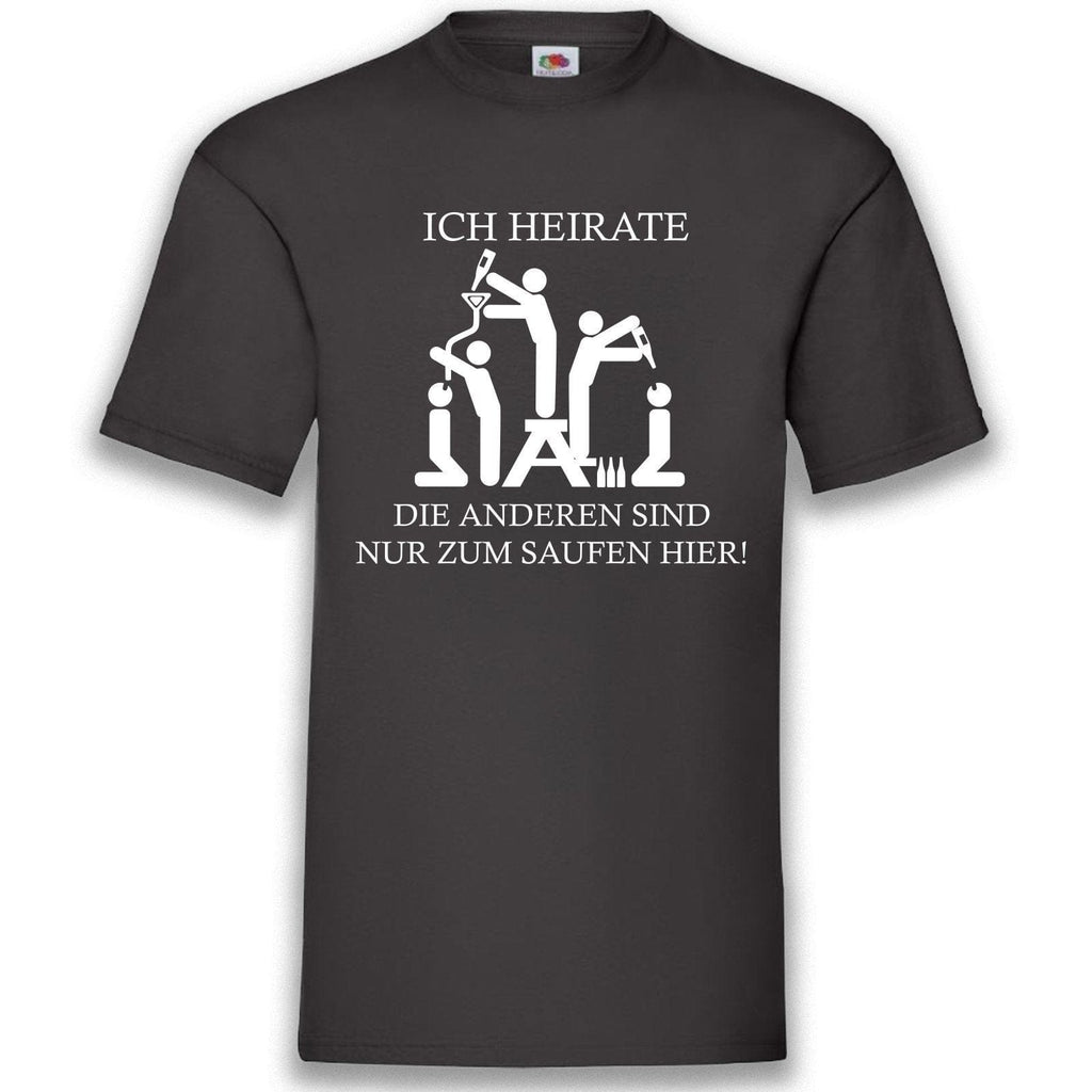 Herren T Shirt - Ich Heirate & Wir Feiern - JGA Herren T Shirt - Ich Heirate & Wir Feiern - JGA