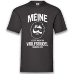 Junggesellenshirts.de Herrenshirt S / Schwarz JGA Shirt Bräutigam "Letzte Nacht Im Wolfsrudel"