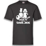 Junggesellenshirts.de Herrenshirt S / Schwarz JGA Shirt Bräutigam "Soon To Join The Dark Side"
