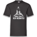 Junggesellenshirts.de Herrenshirt S / Schwarz JGA Shirt Bräutigam "Sorry Girls, Ich Heirate!"