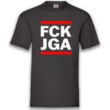 Junggesellenshirts.de Herrenshirt S / Schwarz JGA Shirt "FCK JGA"