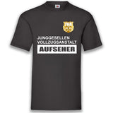 Junggesellenshirts.de Herrenshirt S / Schwarz JGA Shirt "JVA Aufseher"