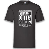 Junggesellenshirts.de Herrenshirt S / Schwarz JGA Shirt "Straight Outta"