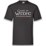 Junggesellenshirts.de Herrenshirt S / Schwarz JGA Shirt Team "Game Of Wedding"