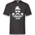 Junggesellenshirts.de Herrenshirt S / Schwarz JGA Shirt Team "Hipster Drinking Team"
