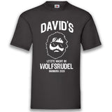 Junggesellenshirts.de Herrenshirt S / Schwarz JGA Shirt Team "Letzte Nacht im Wolfsrudel"