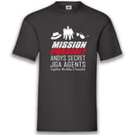Junggesellenshirts.de Herrenshirt S / Schwarz JGA Shirt Team "Mission Possible"