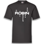 Junggesellenshirts.de Herrenshirt S / Schwarz JGA Shirt Team "Robin Superheld"