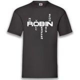 Junggesellenshirts.de Herrenshirt S / Schwarz JGA Shirt Team "Robin Superheld"