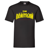 Junggesellenshirts.de Herrenshirt S / Schwarz JGA Shirt Team "Skateboard"